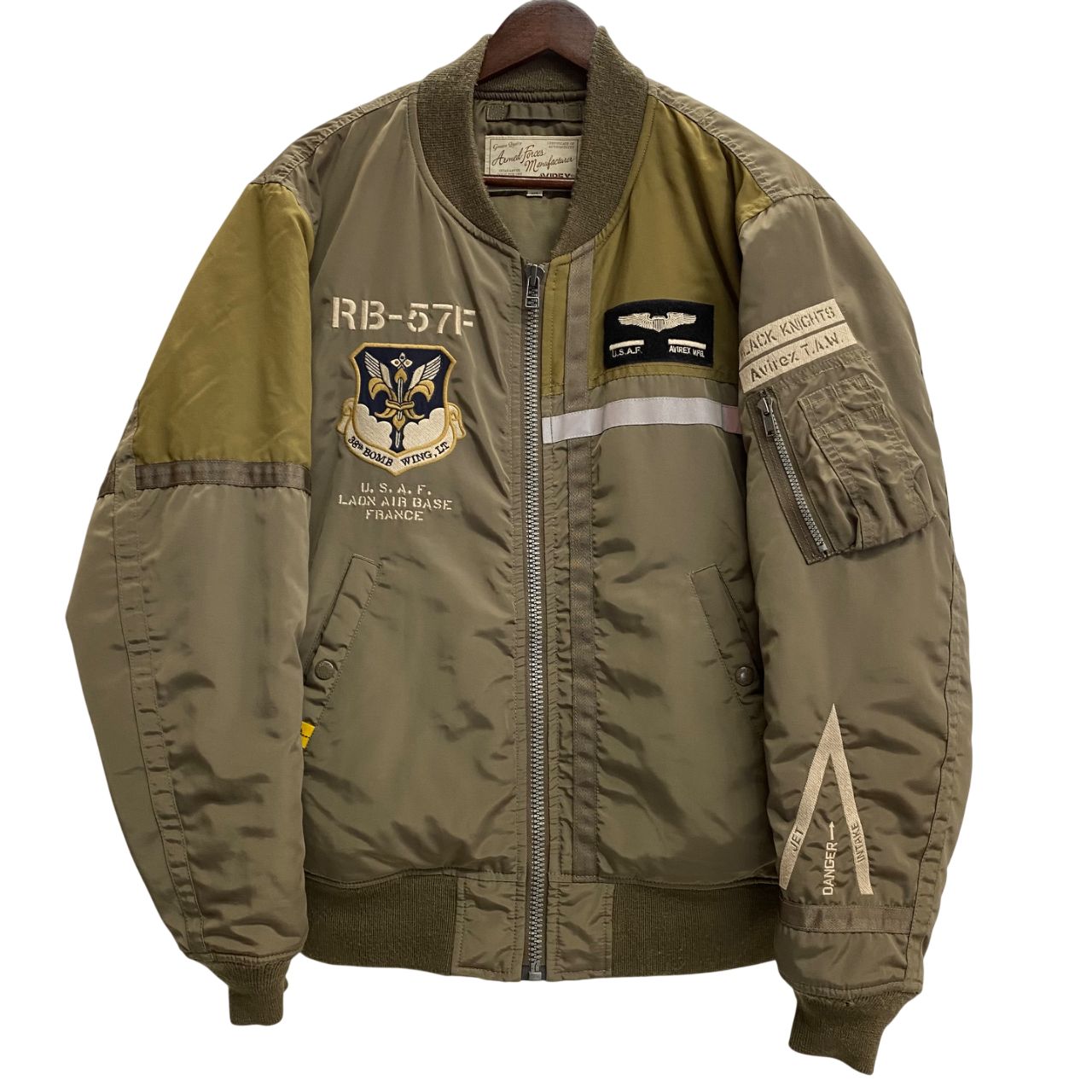 アヴィレックス AVIREX MA-1 BLACK KNIGHTS フライトジャケット