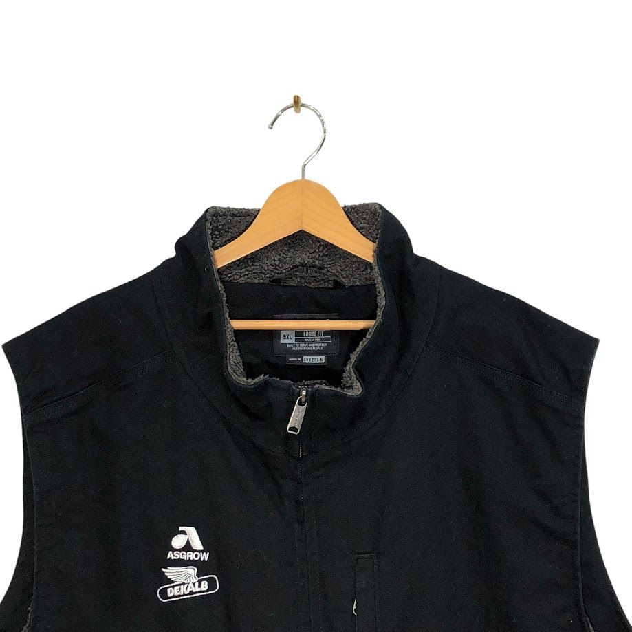 カーハート　メキシコ製　ダックベスト　中綿　ビッグシルエット　黒　ブラック5XL カーハート メキシコ製 ダックベスト 中綿 ビッグシルエット 黒