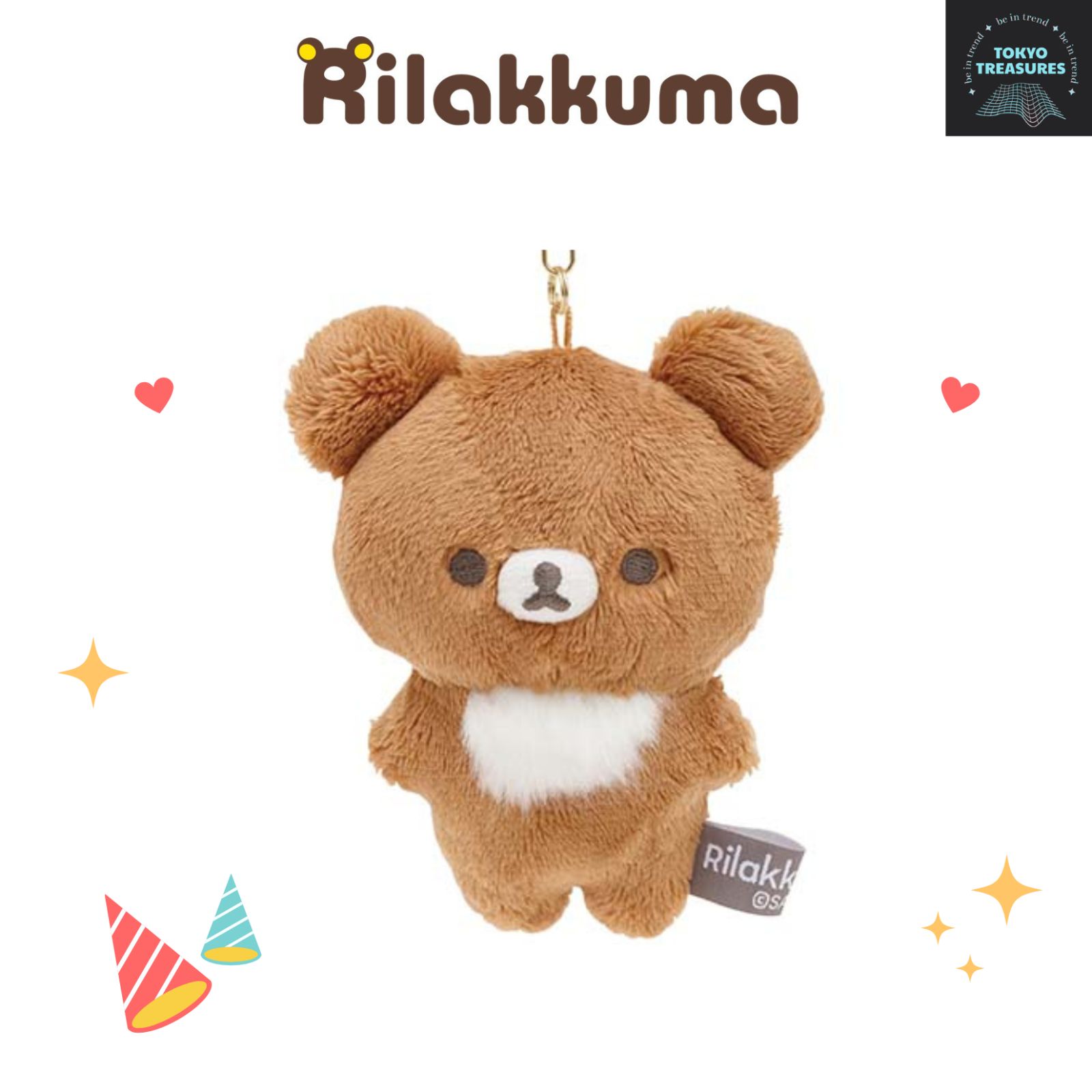 サンエックス San-x リラックマ ぶらさげぬいぐるみ（NEW BASIC 