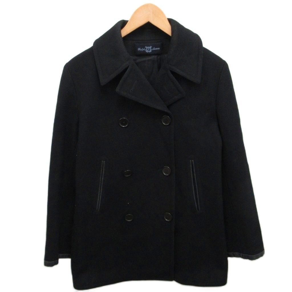 ラルフローレン RALPH LAUREN Pコート ピーコート レザー 山羊革 皮革