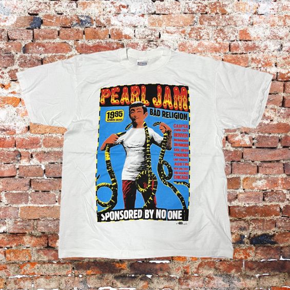 Pearl Jam / パールジャム Tシャツ 1995 Summer Shows Bad Religion XL