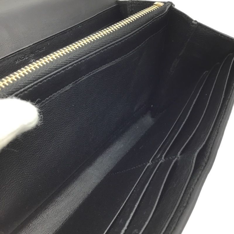 SAINT LAURENT【サンローラン】YSL クロコ型押し 二つ折り長財布
