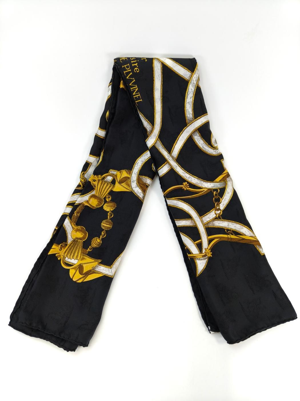 HERMES エルメス カレ90 L'INSTRVCTION DV ROY 帝王学 シルク スカーフ