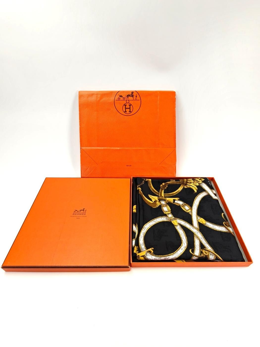 HERMES エルメス カレ90 L'INSTRVCTION DV ROY 帝王学 シルク スカーフ