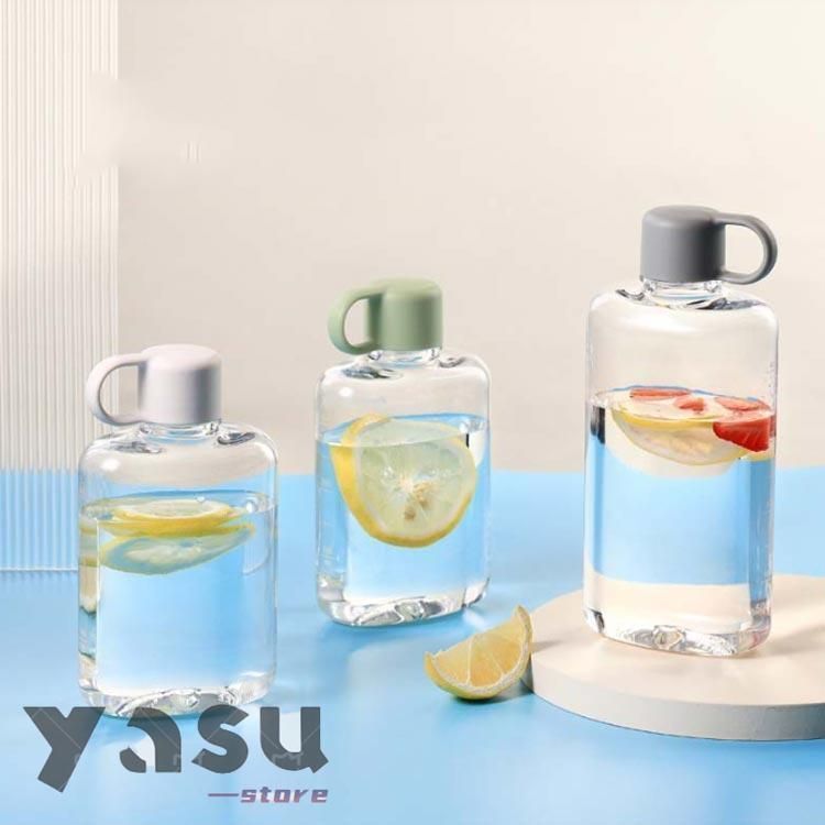 【新品?未使用】 超薄型 ウォーターボトル 水筒 BPAフリー スリム 男女兼用 持ち運び便利 フラット ウォーターボトル スクエアボトル 漏れ