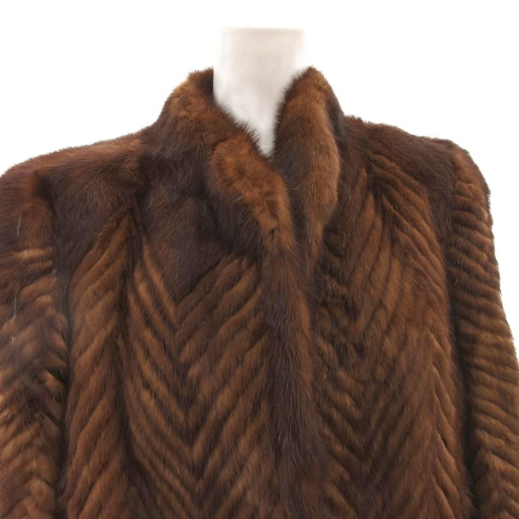 moonbat ムーンバット ミンクファーコート ジャケット 毛皮 13 茶