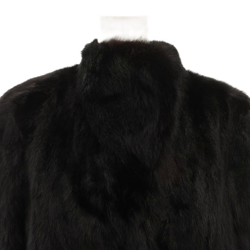MGSABLE ミンクファーコート ジャケット 毛皮 ミディアム 11 黒