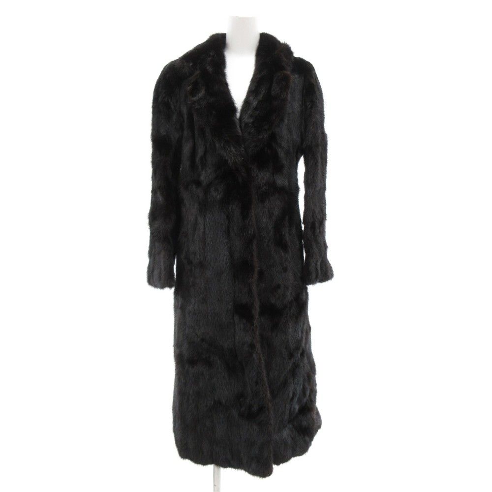 エンバ EMBA ダークミンク ファー ロング コート 毛皮 11 茶 ブラウン