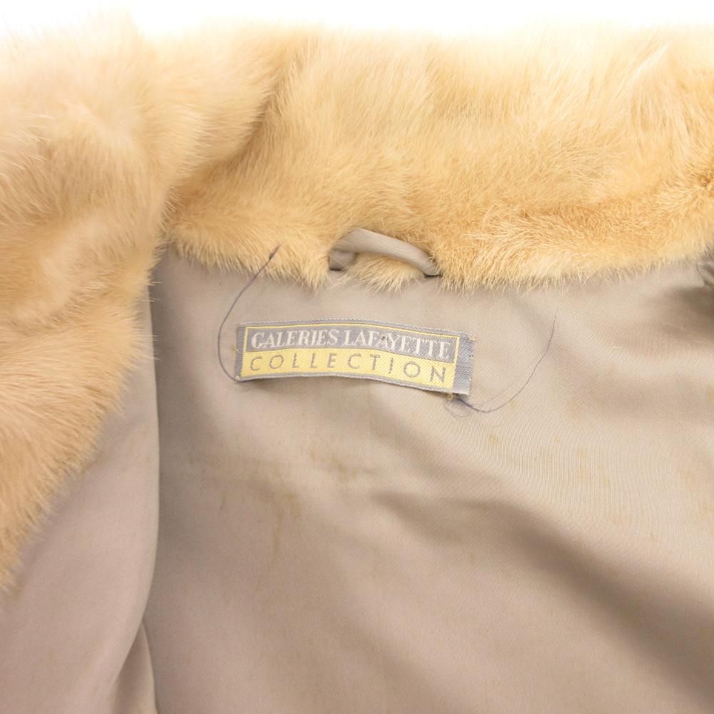 サガミンク SAGA MINK 金サガ ファーコート ミンク 毛皮 ミドル丈 黄