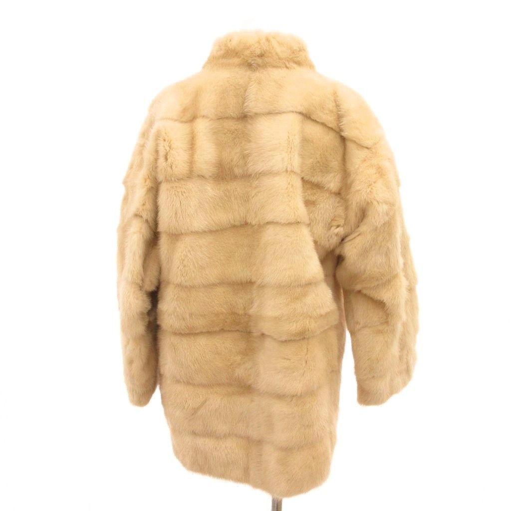 SAGA MINK  最高級ミンク ミドル丈 ファーコート 金サガ サガミンク SAGA MINK 金サガ ファーコート ミンク 毛皮 ミドル丈 黄