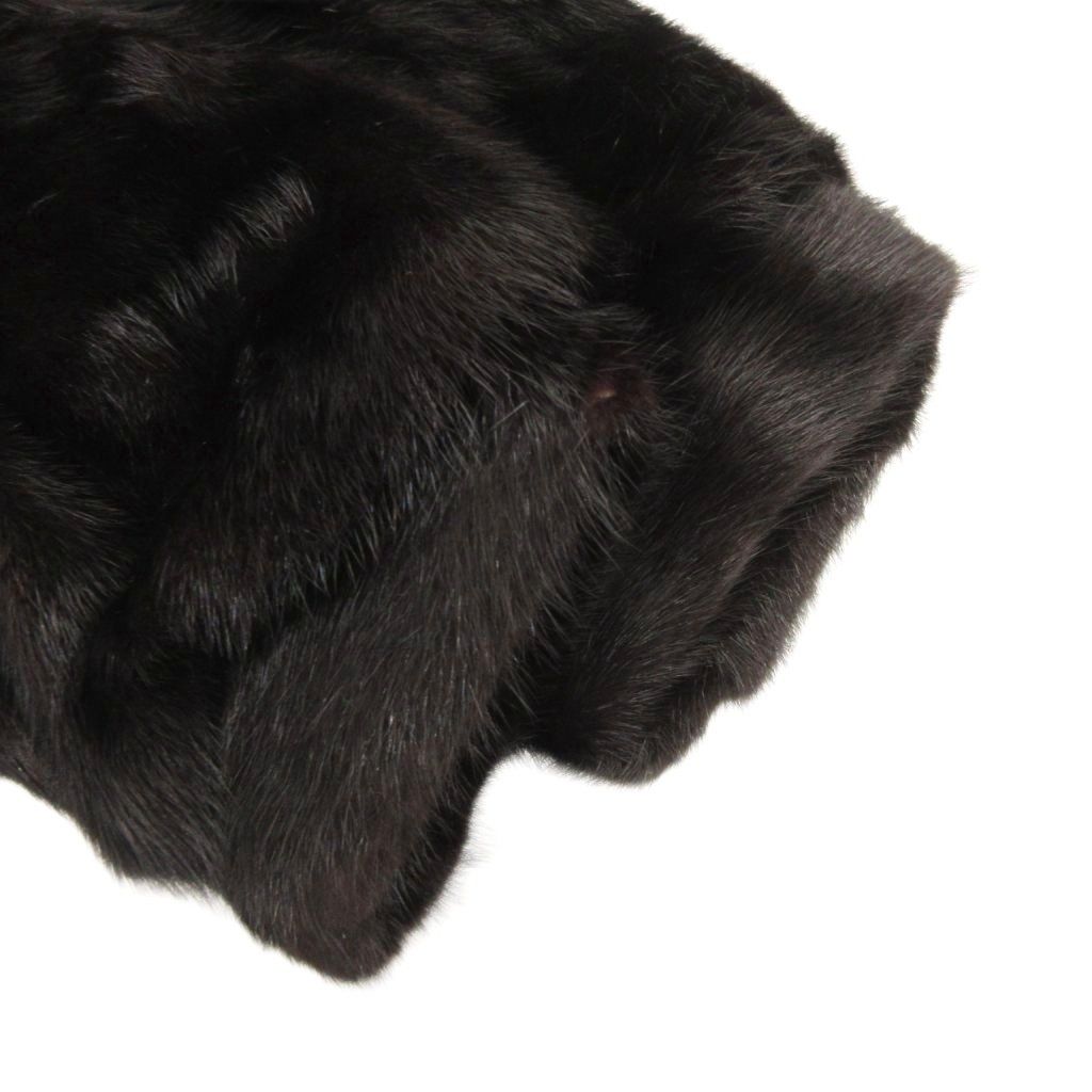 サガミンク SAGA MINK ファーコート 毛皮 ミンク ミドル丈 11 黒