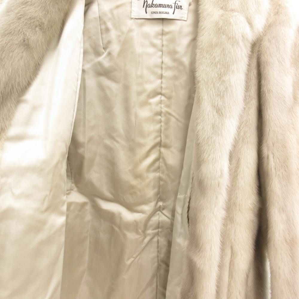ナカムラ ファー Nakamura fur サファイアミンクファーコート 毛皮 前