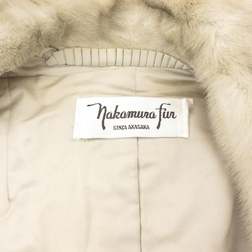 ナカムラ ファー Nakamura fur サファイアミンクファーコート 毛皮 前