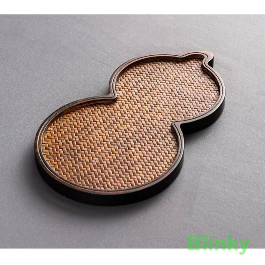 新品・未使用】 伝統茶道具 茶盤 瓢箪 ひょうたん 24141.5cm 茶葉 中国