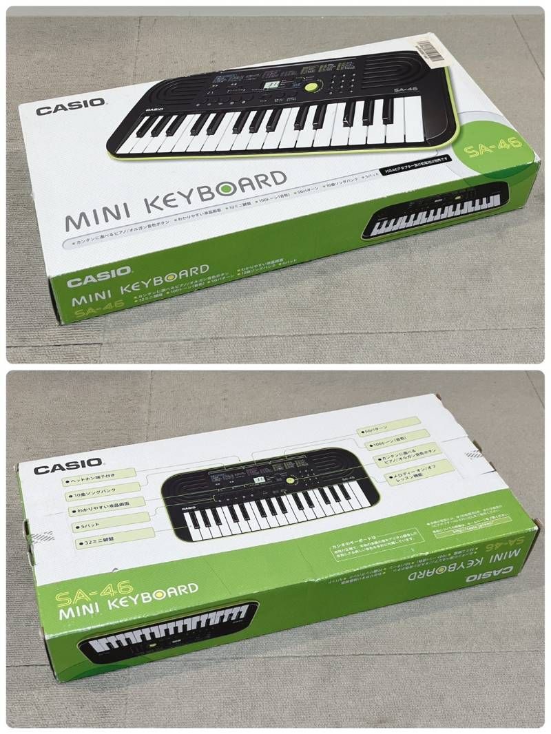 CASIO ミニキーボード SA-46 32鍵盤 音出しok! - メルカリ