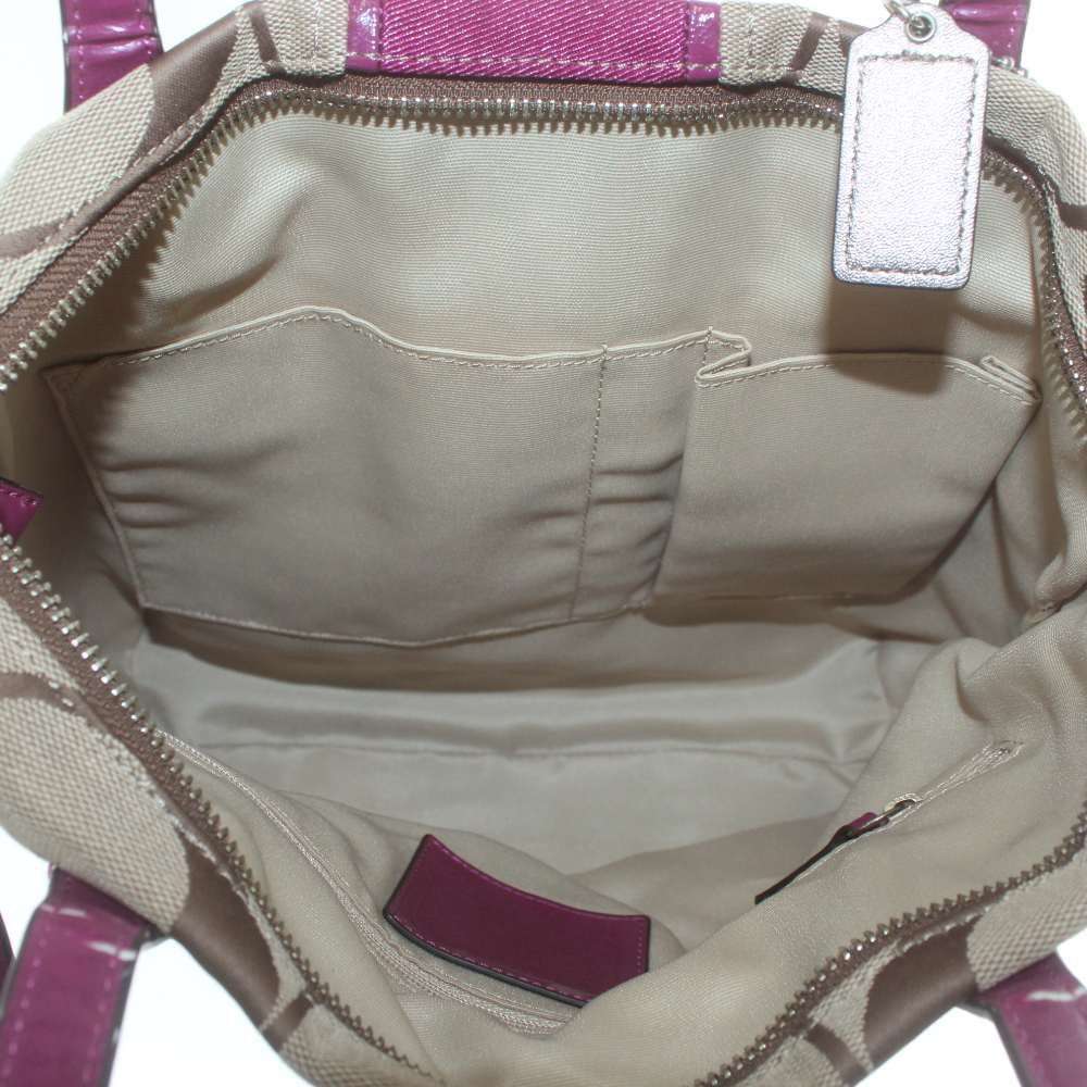 コーチ COACH トートバッグ ワンショルダー キャンバス レザー