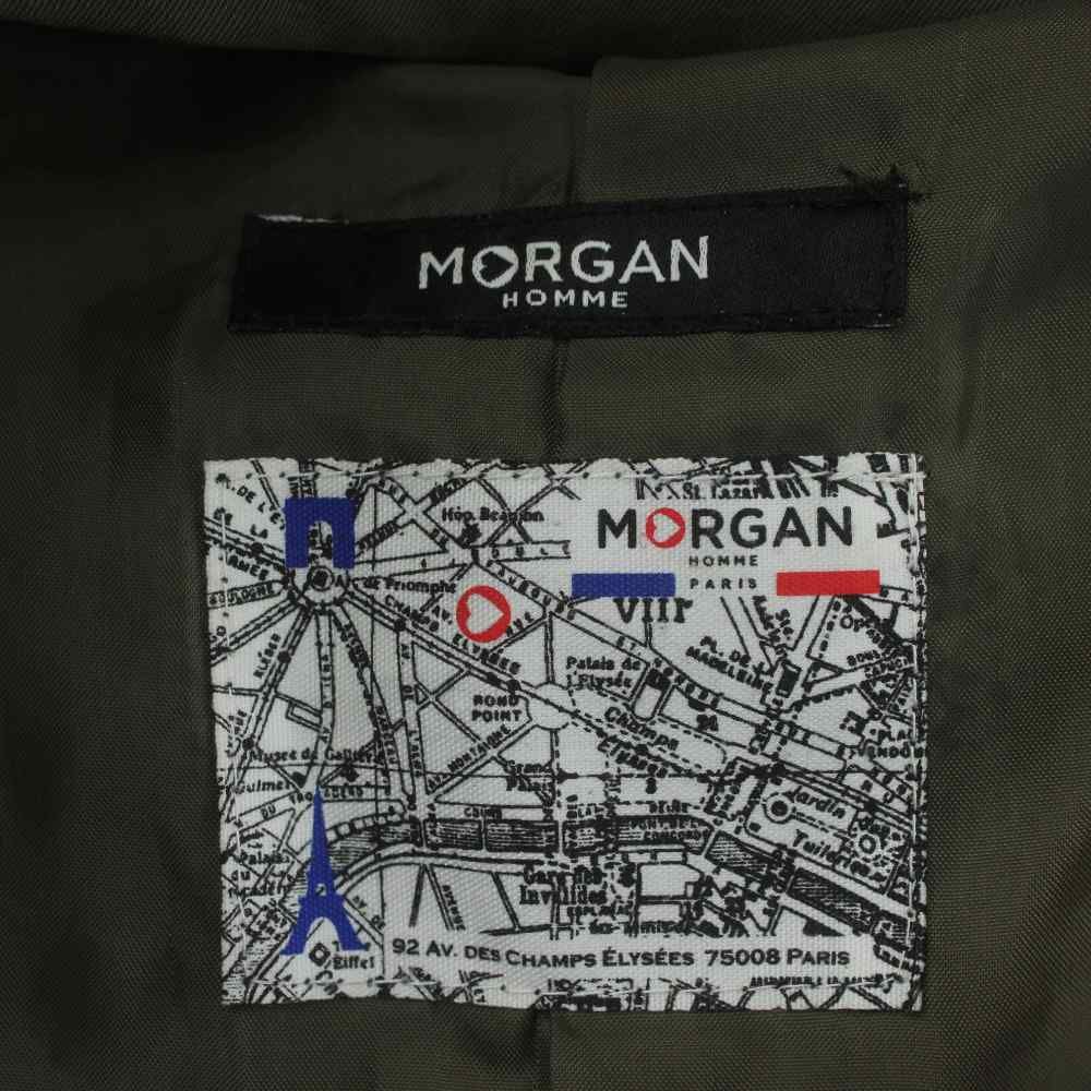 モルガンオム MORGAN HOMME トレンチコート XL カーキ 長袖 ダブル