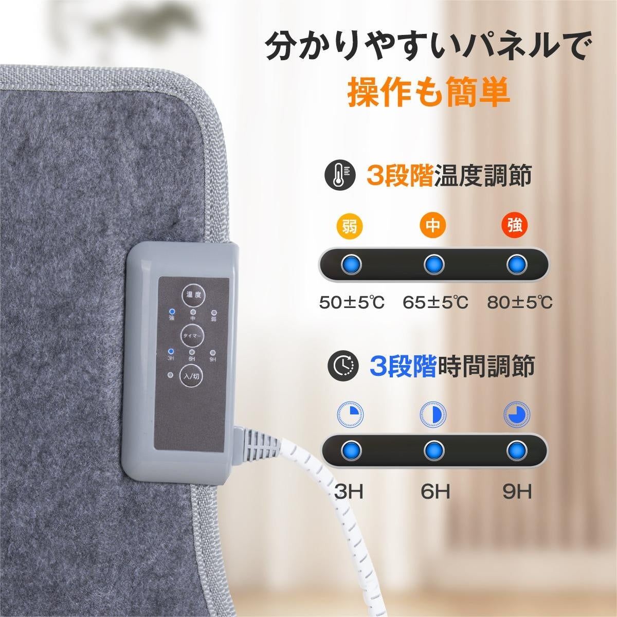 動作確認済】【中古】パネルヒーター 4面 高温版85℃ 足元ヒーター FPH 