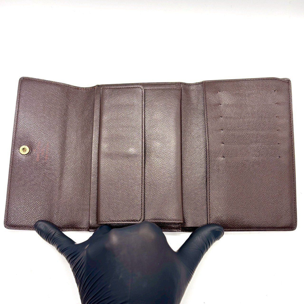 暮らしが整う、定番】 LOUIS VUITTON 三つ折り財布 ダミエ ポルト