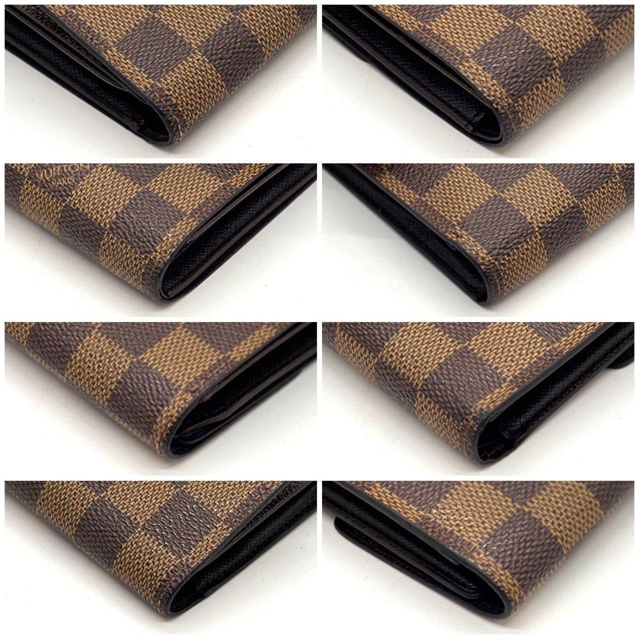 暮らしが整う、定番】 LOUIS VUITTON 三つ折り財布 ダミエ ポルト