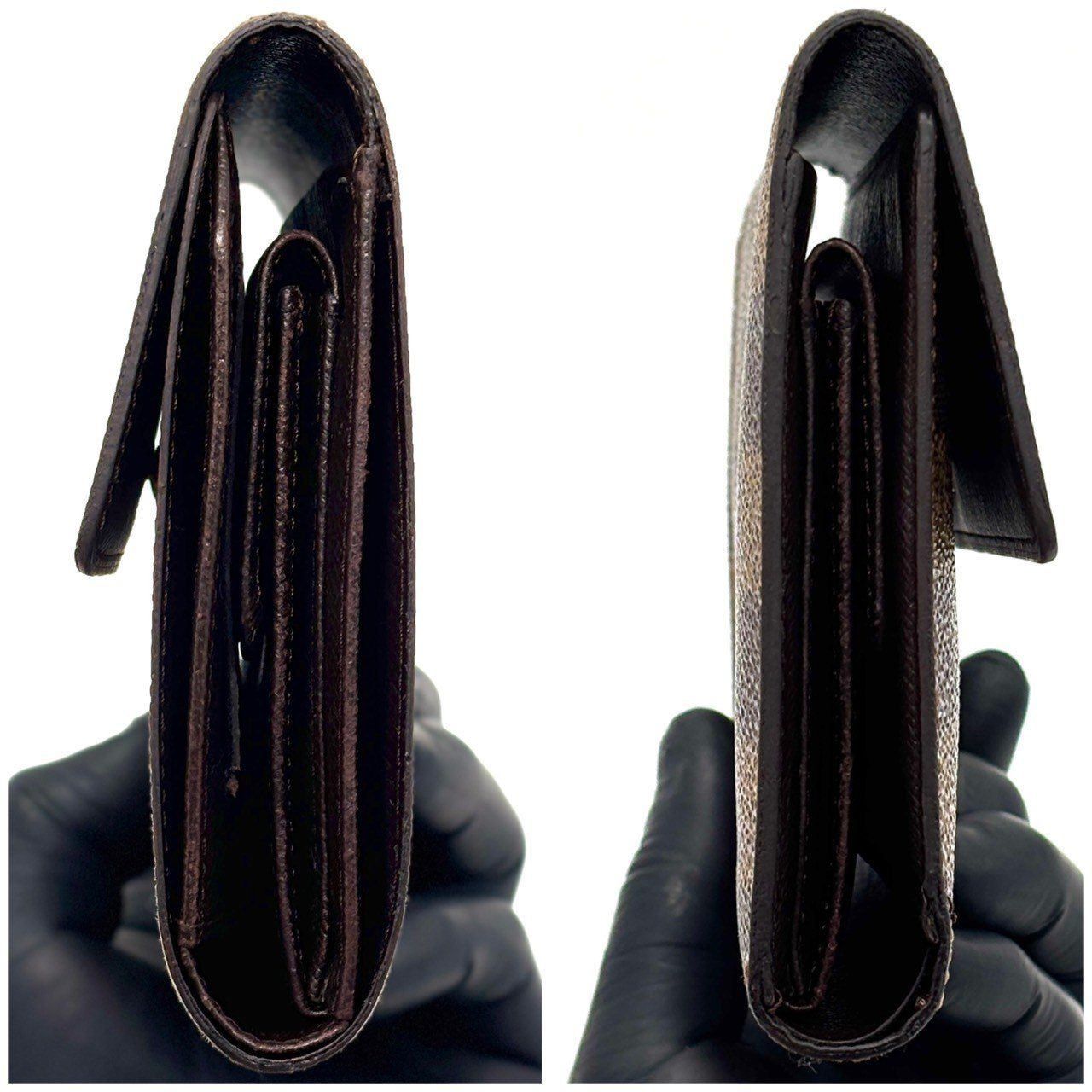 暮らしが整う、定番】 LOUIS VUITTON 三つ折り財布 ダミエ ポルト