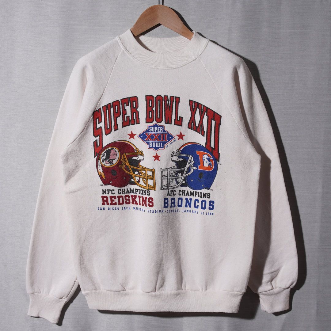 80s USA製 NFL スーパーボウル スウェット M ライトピンク 1988年製