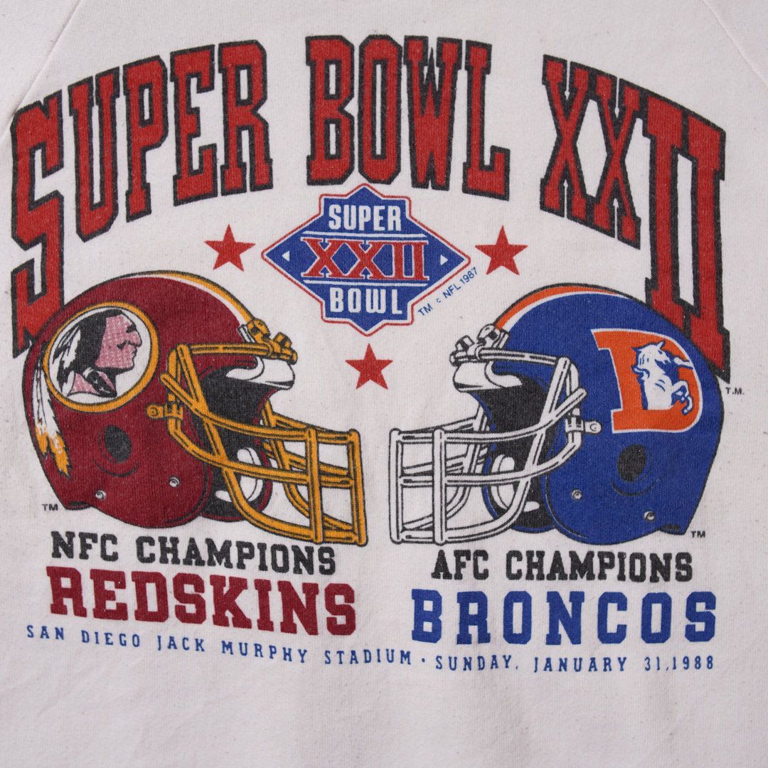 80s USA製 NFL スーパーボウル スウェット M ライトピンク 1988年製
