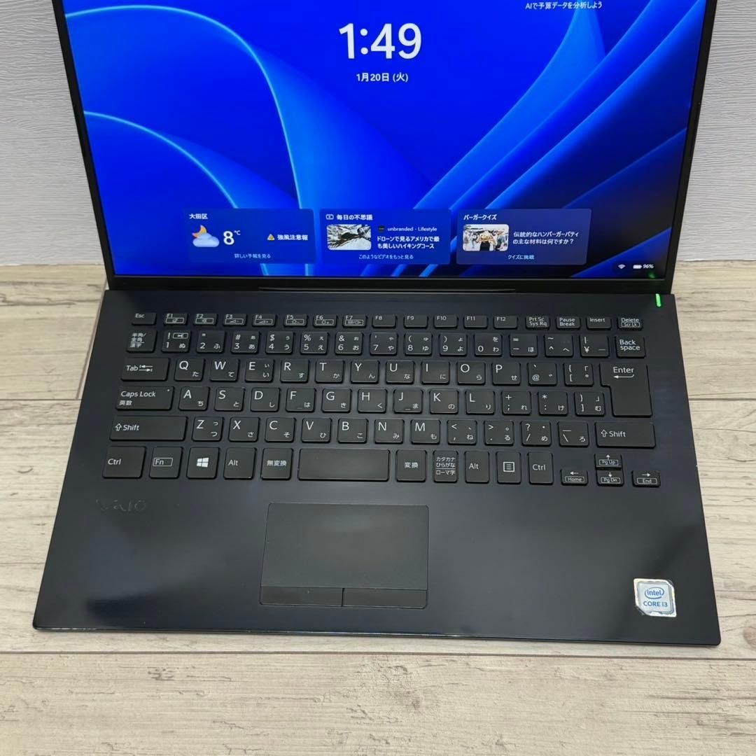 軽量 薄型 SSD VAIO Por PK Win11 初期設定済 ノートパソコ Office付き