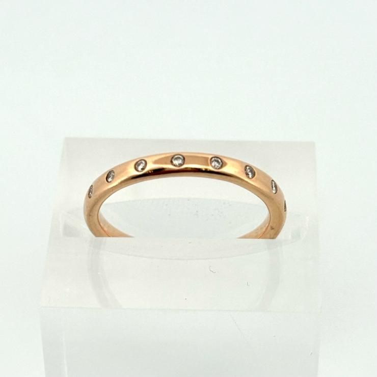 ヨンドシー 4℃ K18 750 ダイヤモンド リング 指輪 8号 鑑定済み 正規品