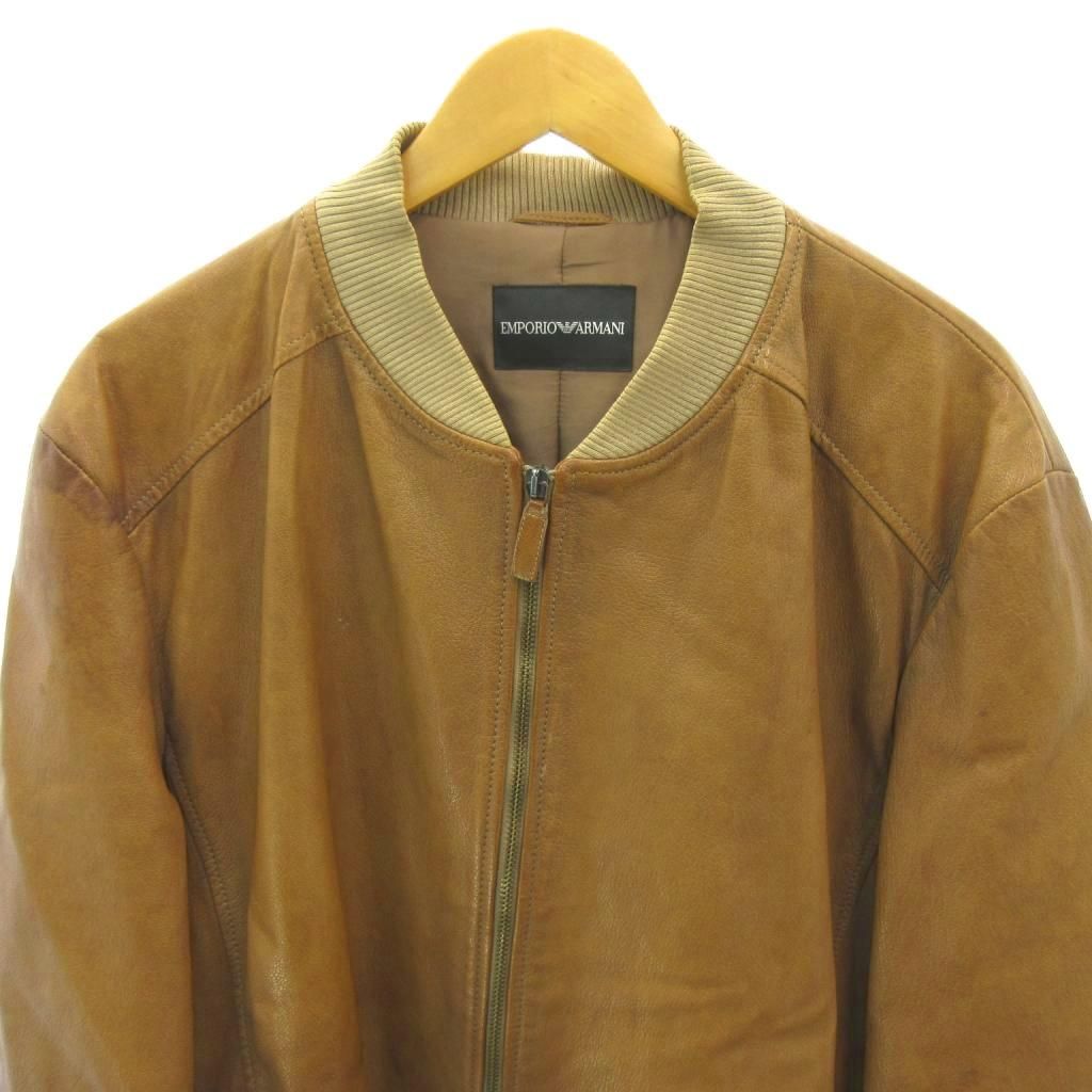 エンポリオアルマーニ EMPORIO ARMANI レザージャケット ブルゾン