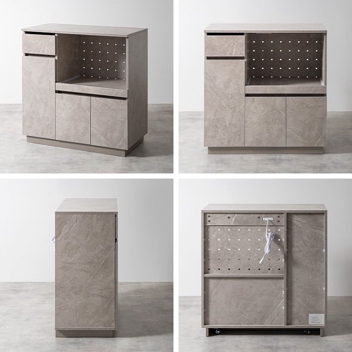 幅80cm】Sincereレンジ台 キッチン収納 コンセント キャスター - メルカリ