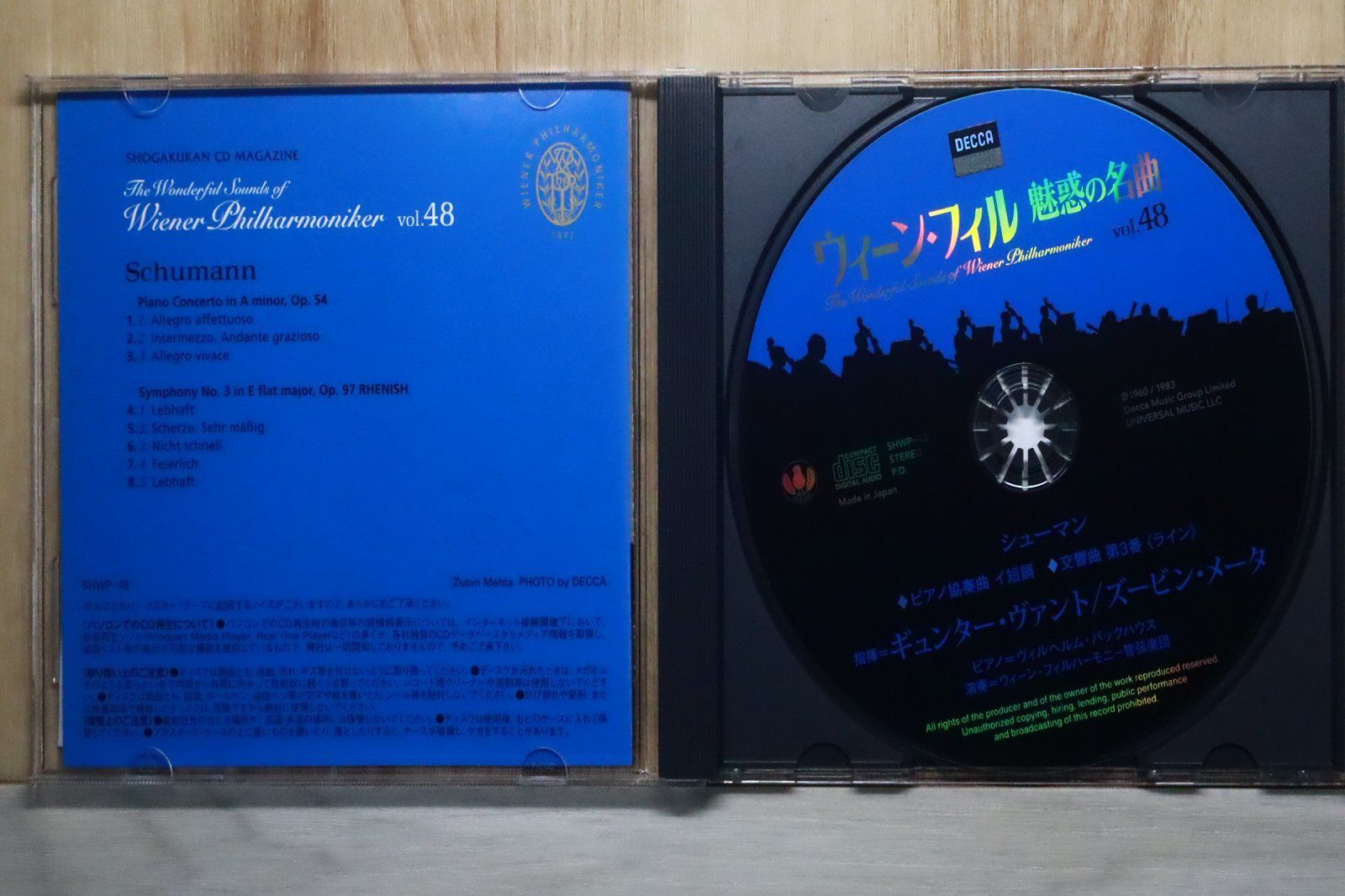 中古CD☆ズービン・メータ/Zubin Mehta□ ウィーン・フィル 魅惑の名曲