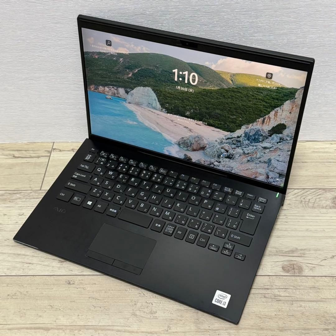 極軽量】VAIO Pro PK 14型 第10世代i3/8G/SSD128G Office付き 即納