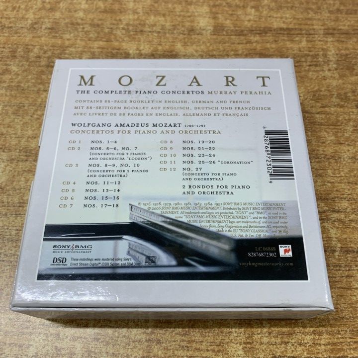 △01)【1点限り!】モーツァルト/Mozart/ピアノ協奏曲全集/CD12枚組