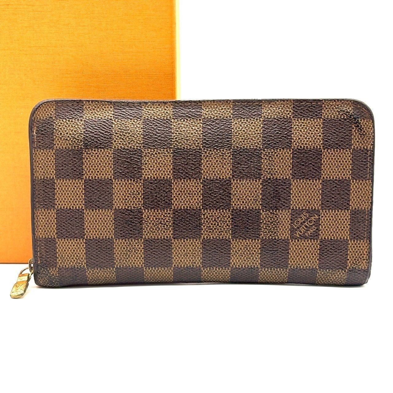 LOUIS VUITTON ルイヴィトン ポルトモネジップ ダミエ 長財布 のび様ルイヴィトン ダミエ ポルトモネジップ ジッピー 長財布 保存袋付き