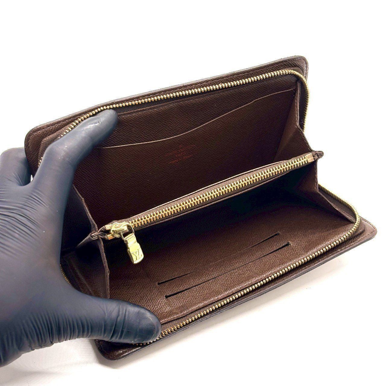 整うを極めた、定番】 LOUIS VUITTON ダミエ 長財布 ポルトモネジップ