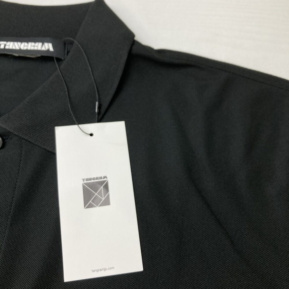 サイズ：M TANGRAM タングラム 半袖ポロシャツ ブラック系