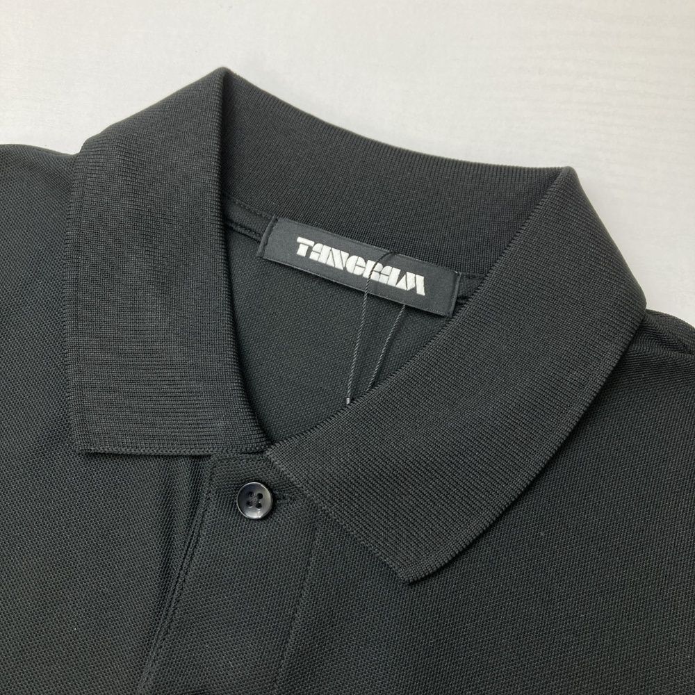 サイズ：M TANGRAM タングラム 半袖ポロシャツ ブラック系