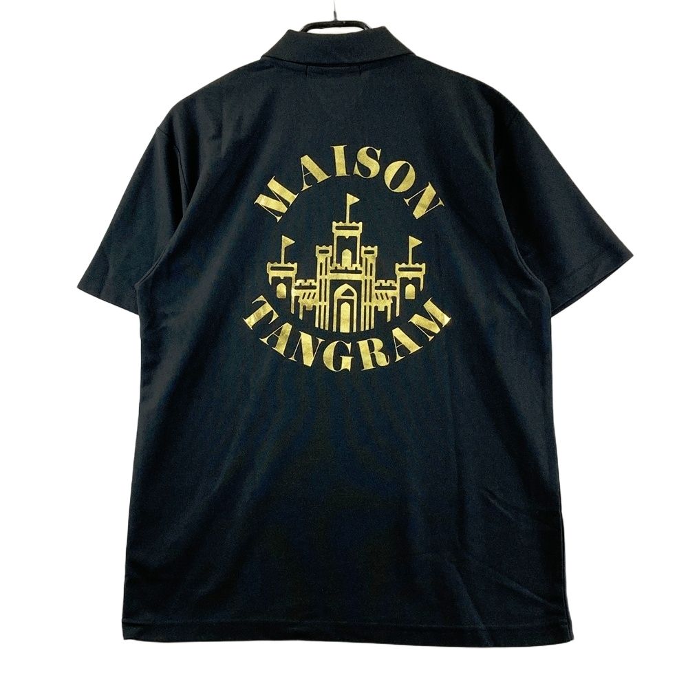 サイズ：M TANGRAM タングラム 半袖ポロシャツ ブラック系