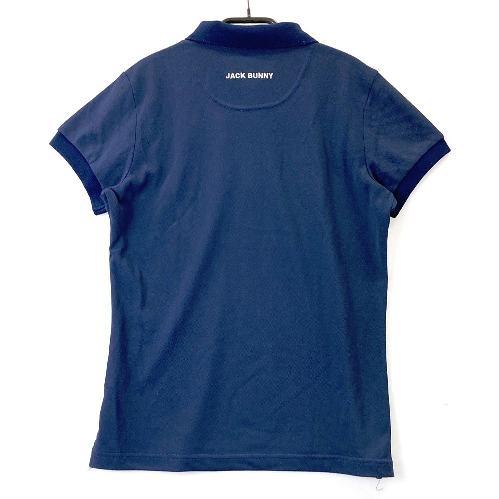 サイズ：2 JACK BUNNY ジャックバニー 半袖ポロシャツ ネイビー系