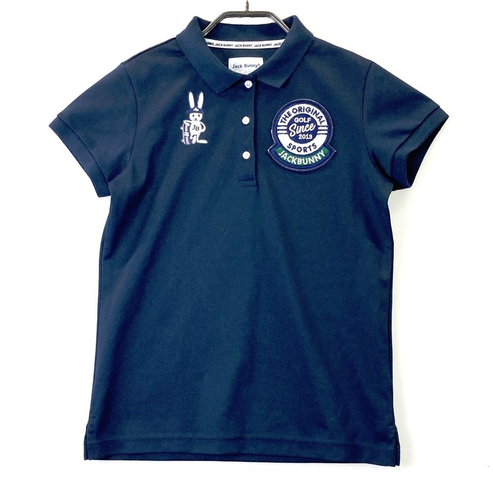 サイズ：0 JACK BUNNY ジャックバニー 半袖ポロシャツ ワッペン