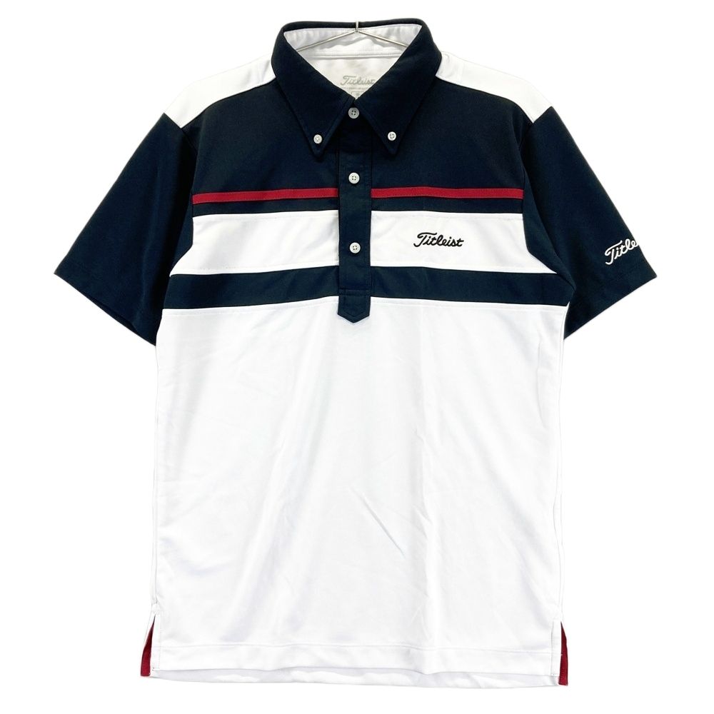 サイズ：M TITLEIST タイトリスト 半袖ポロシャツ ボタンダウン