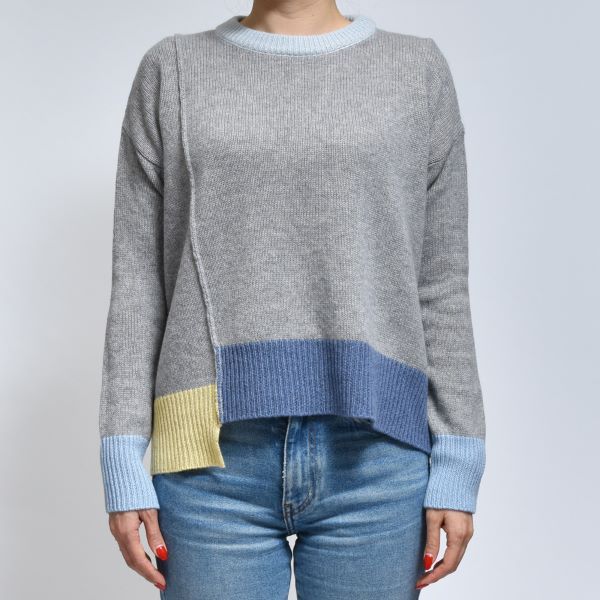 新品 MARNI マルニ 24AW イタリア製 カラーブロック カシミア製ニット