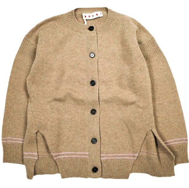 新品 MARNI マルニ 24AW VIRGIN WOOL LOGO CARDIGAN ヴァージンウール