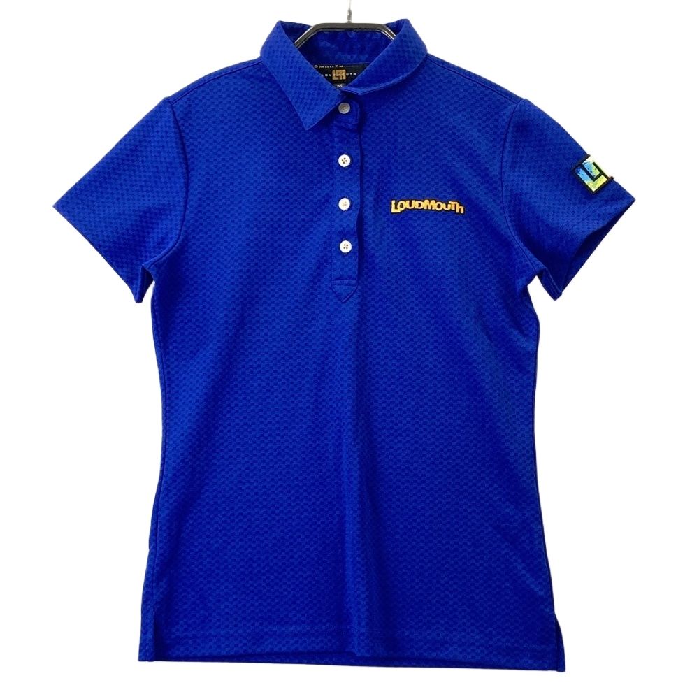 サイズ：M LOUD MOUTH ラウドマウス ロゴ刺繍入り 半袖ポロシャツ