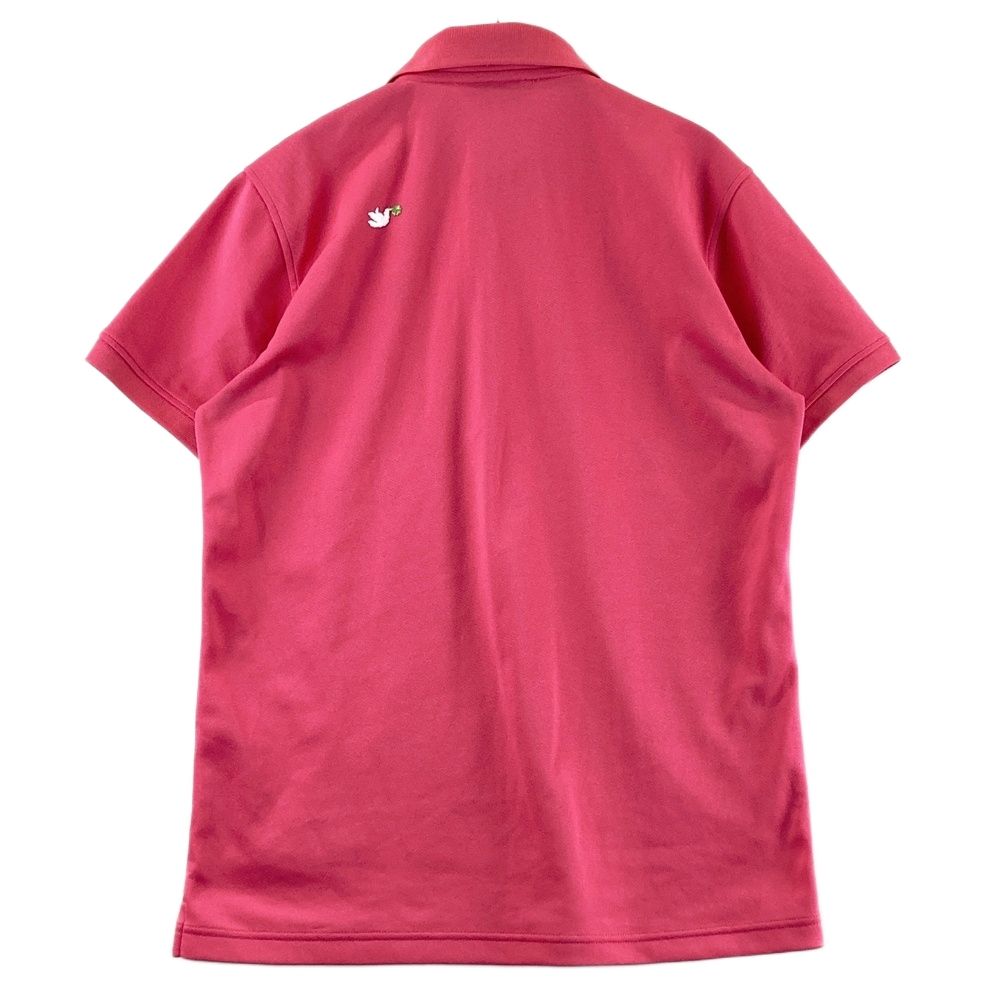 サイズ：L AND PER SE アンパスィ 半袖ポロシャツ 刺繍 総柄 ピンク系