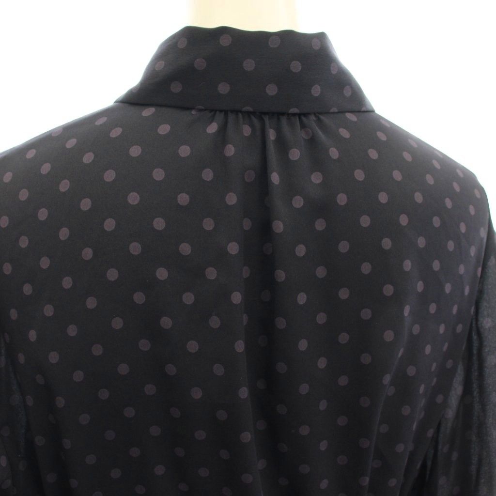 イエナ IENA 24AW サテンドットブラウス 水玉 シャツ ブラウス 長袖 F