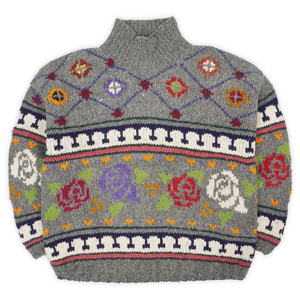 BALTA IMPORTS 80s 80年代 エクアドルニット ハイネック タートル