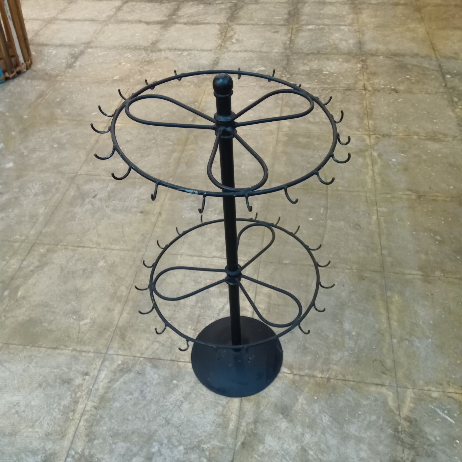 店舗什器 プロ仕様 アクセサリー什器 回転式 アイアン什器 中古什器