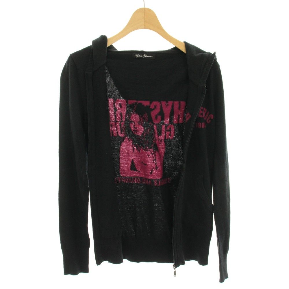 ヒステリックグラマー HYSTERIC GLAMOUR ニットパーカー ジップアップ